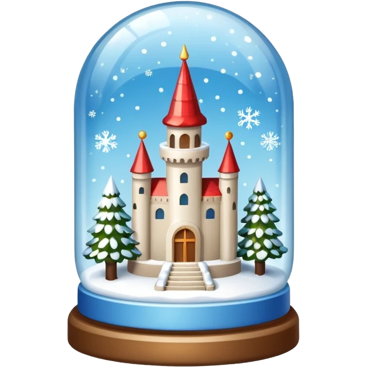 snow-globe, tower inside emoji