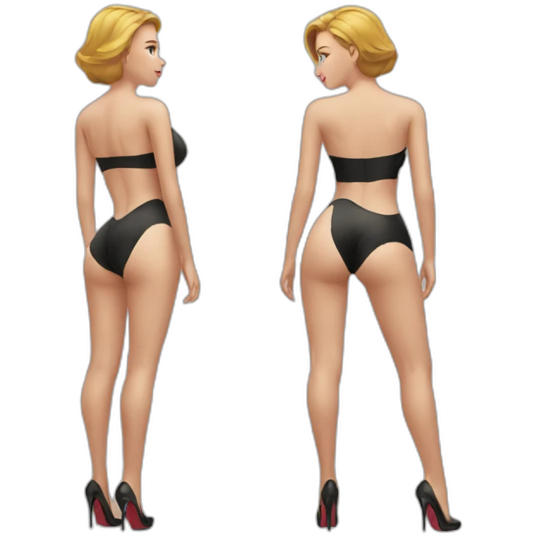 scarlett johansson perfect bum emoji
