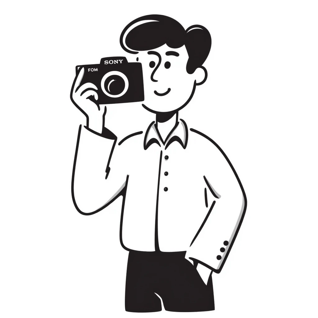 photographer with sony camera emoji