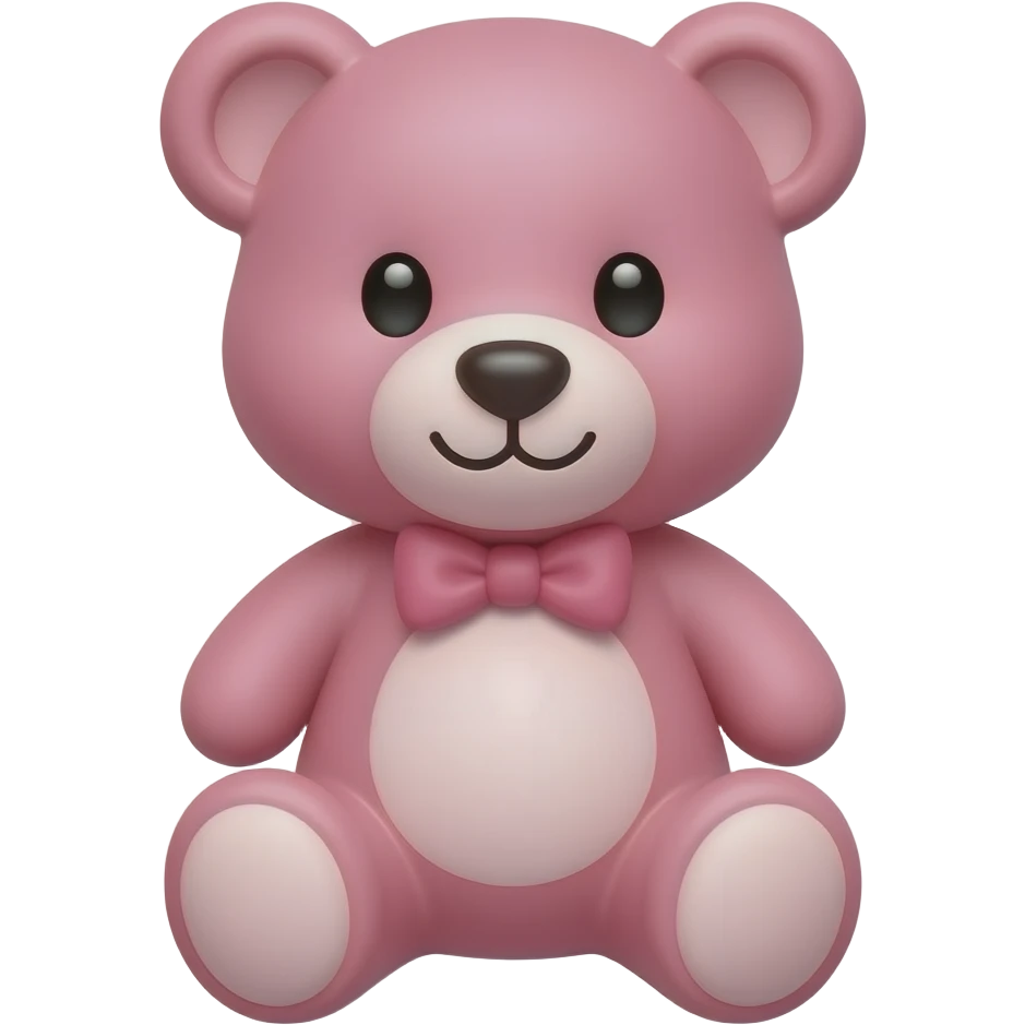 pink teddy bear emoji