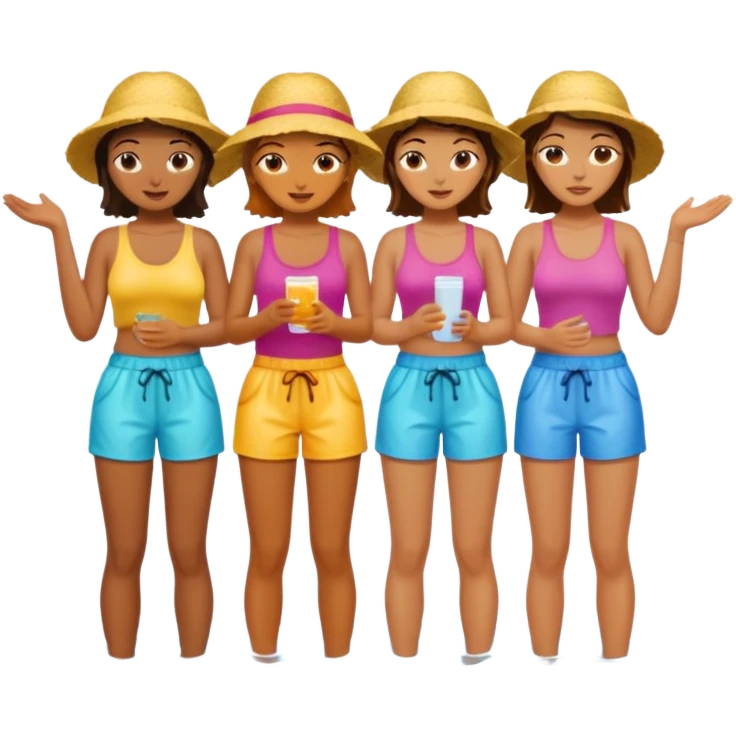 summer wet women emoji
