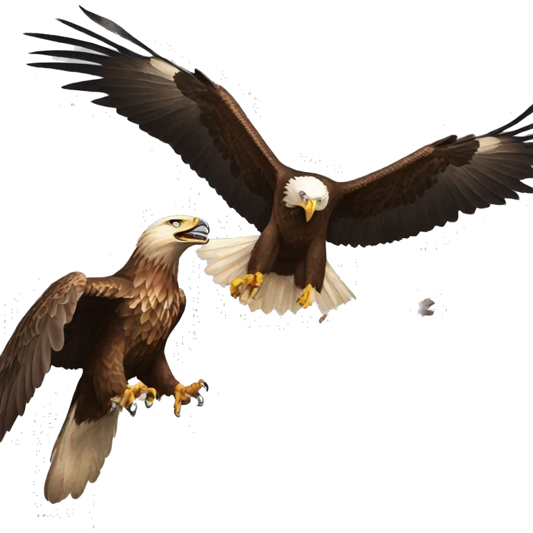 eagle attacking prey emoji