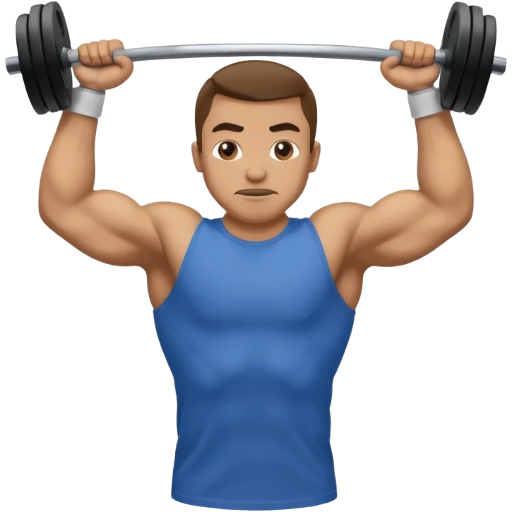 chest press with t shirt emoji