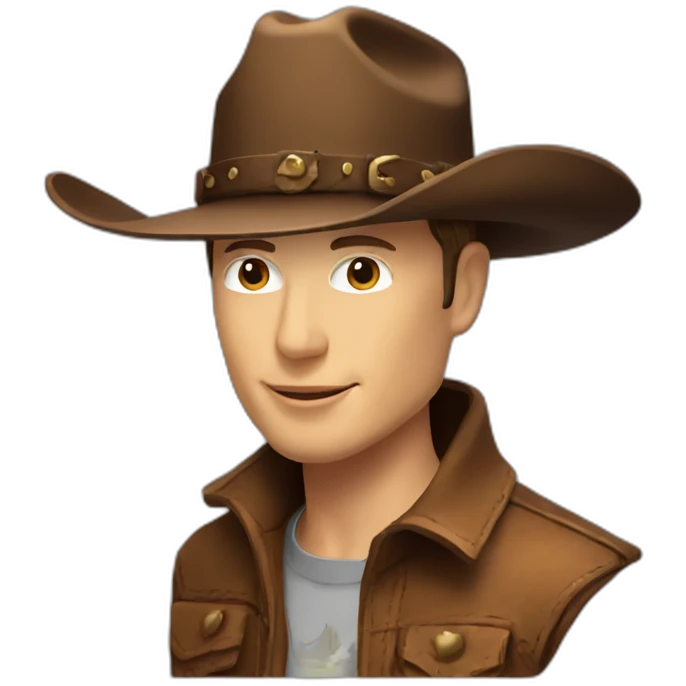 elon musk cowboy hat emoji