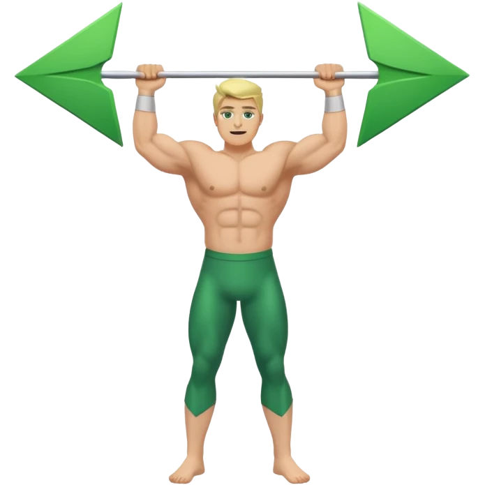 A graphics sheet in which graphic is going up titled "muscle mass" emoji