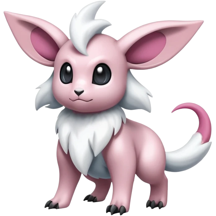 Snotty-Absol-Minccino-Pokémon-Fakémon-hybrid-creature (full body) emoji