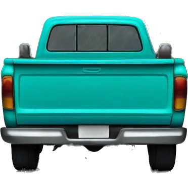 teal old pick up truck emoji