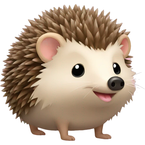 hedgehog with a bow emoji