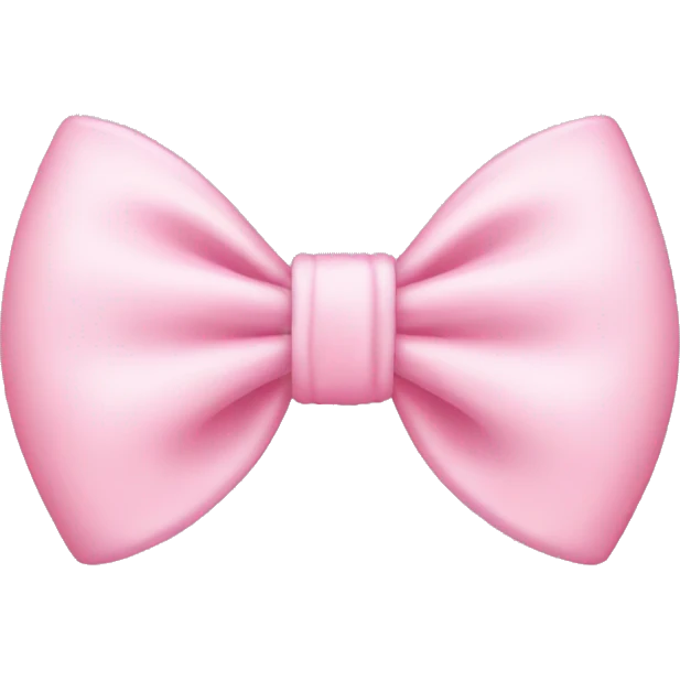 Baby pink bow emoji