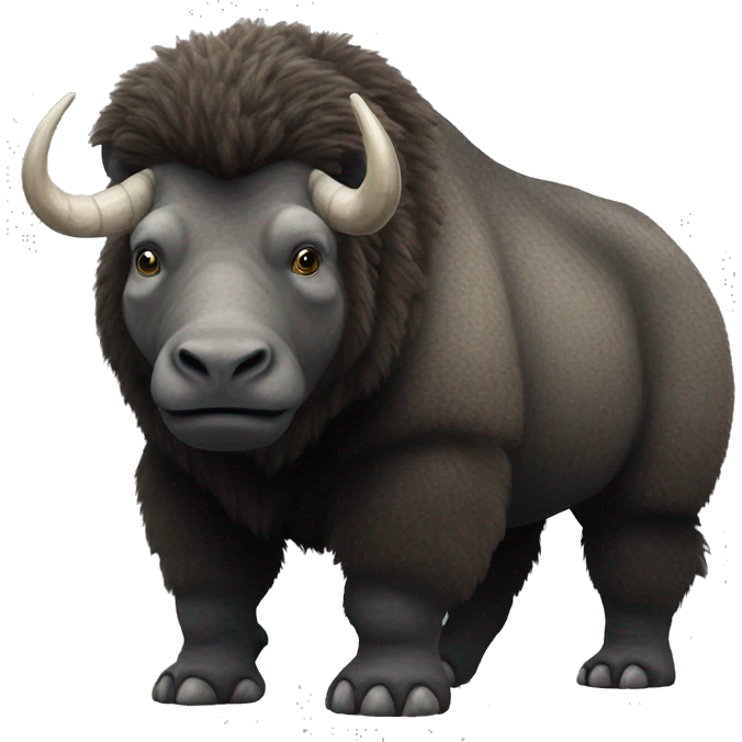 Woolly Rhinoceros Full Body emoji