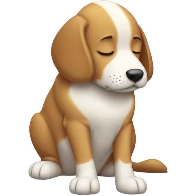 Dog sleeping emoji
