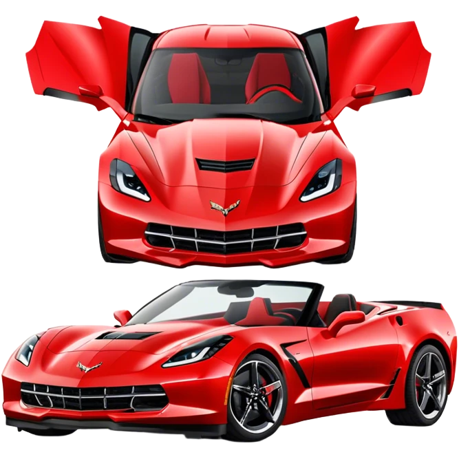 Chevrolet Corvette - Chevrolet (Model Year: 2022) (Iconic colour: Red) emoji
