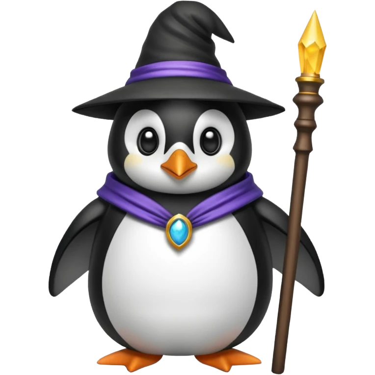 Penguin Wizard emoji
