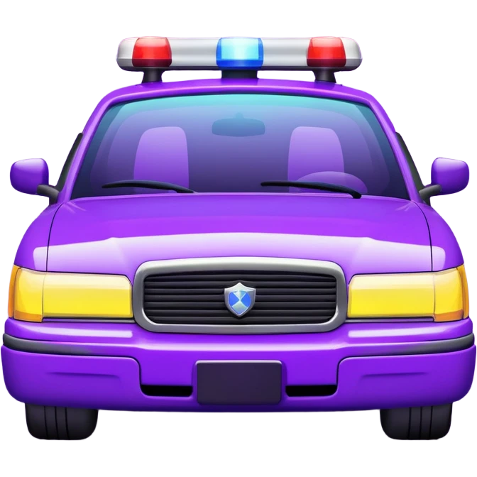 purple police car light emoji