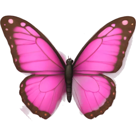 Pink Heart With a butterfly up it emoji