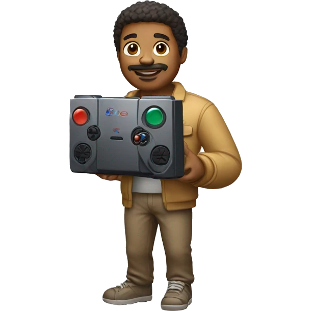 man holding PlayStation five  emoji