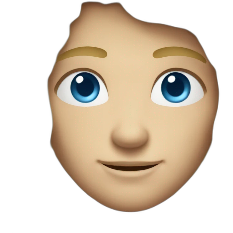 Blond Viking with blue eyes emoji