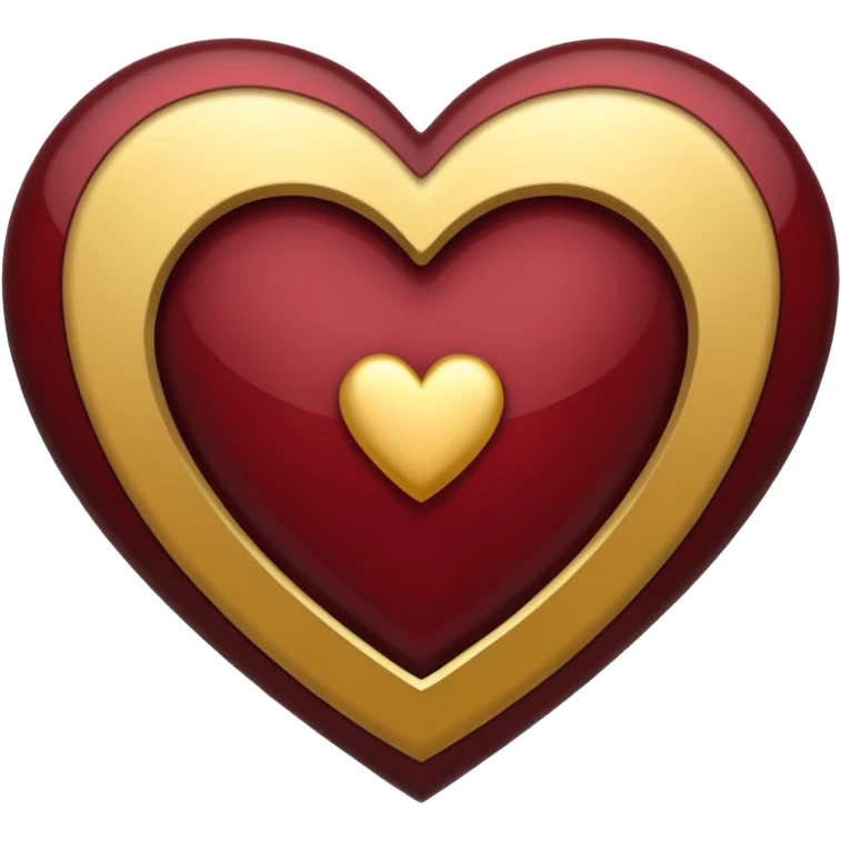 FSU heart gold and garnet  emoji