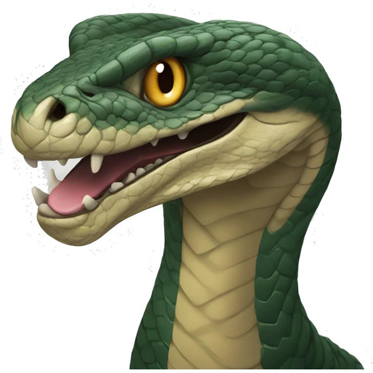 a Viper with an imposing behind and with a tongue hanging out emoji