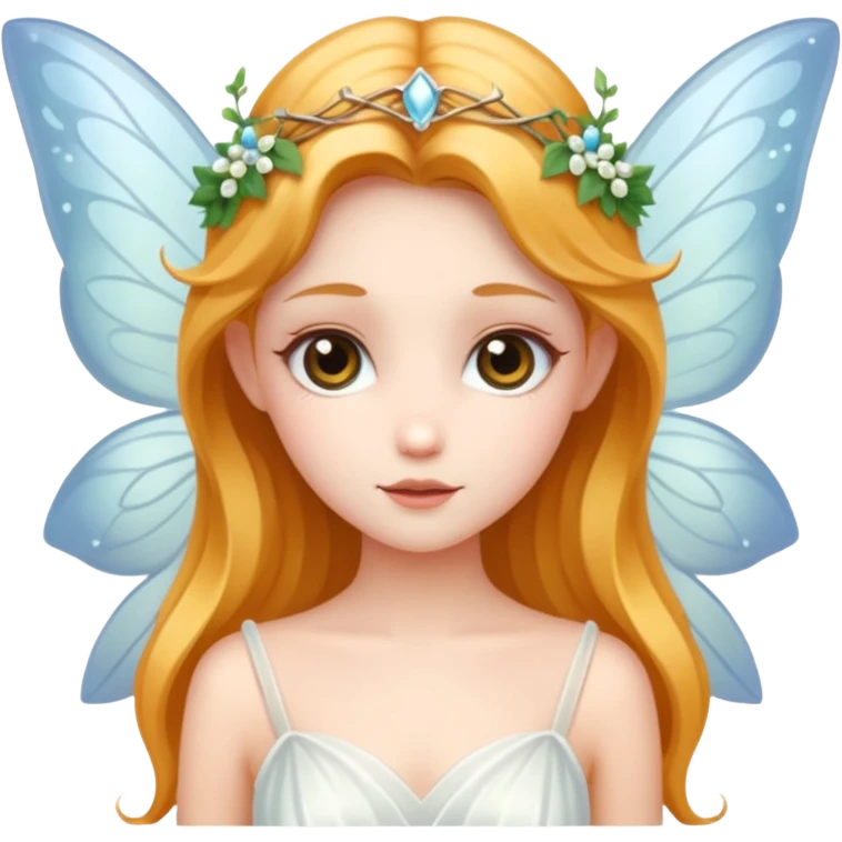 fairy wearing white ethereal emoji