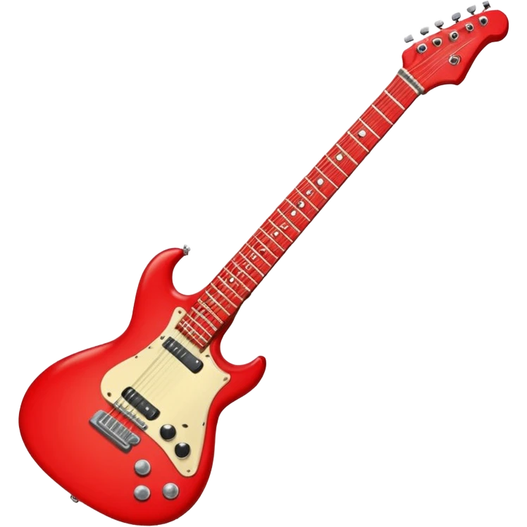 red electric guitar emoji