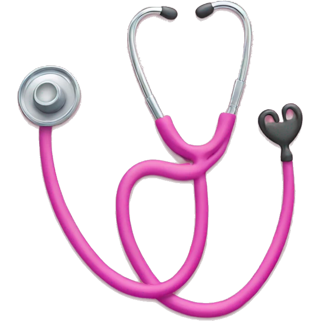 pink stethoscope  emoji