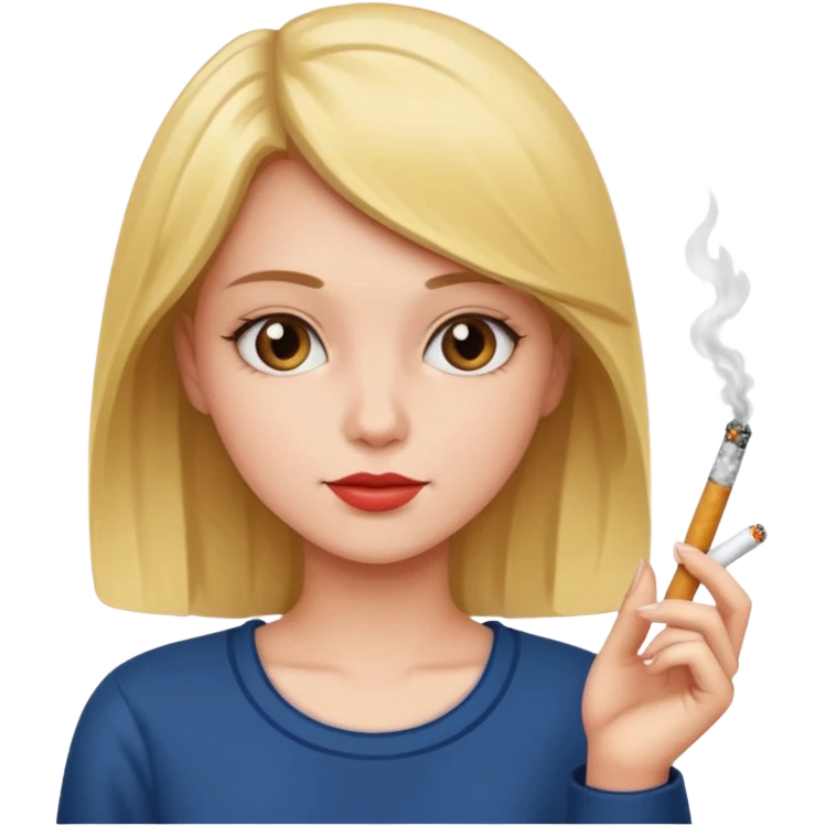 girl with cigarette emoji