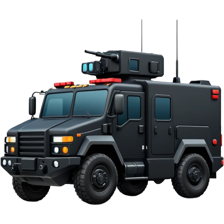 Need a SWAT truck emoji that I can copy and paste with no guns on top emoji