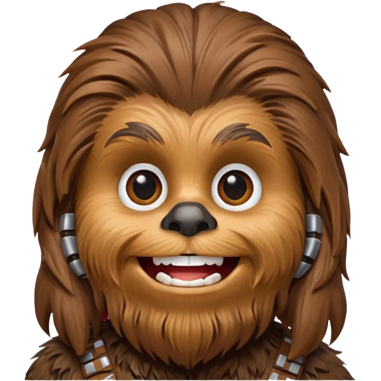 pero la cara de chewbacca en formato png con menos detalle, mas delgado y sonriente emoji