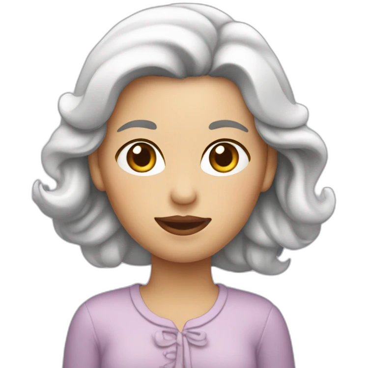 Femme qui lèche une glace emoji