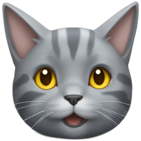 Pikachu grey cat emoji