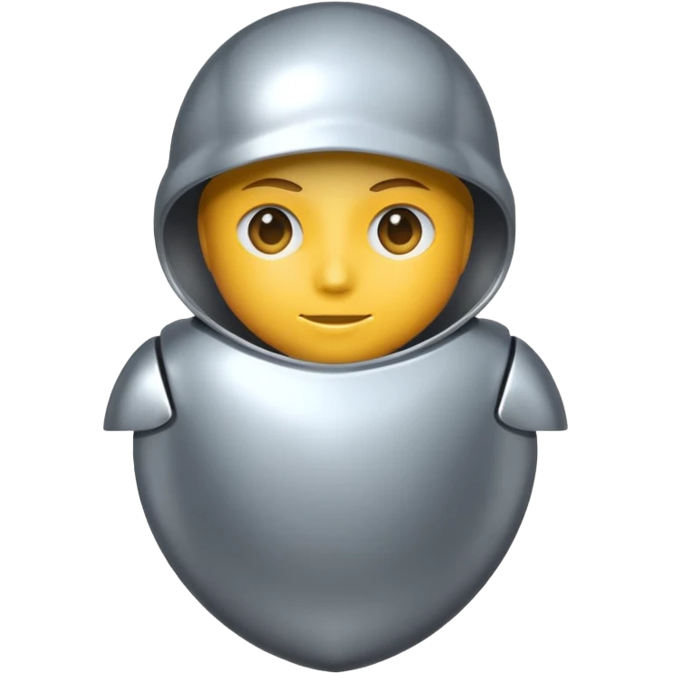 a person standing in a protective shell emoji
