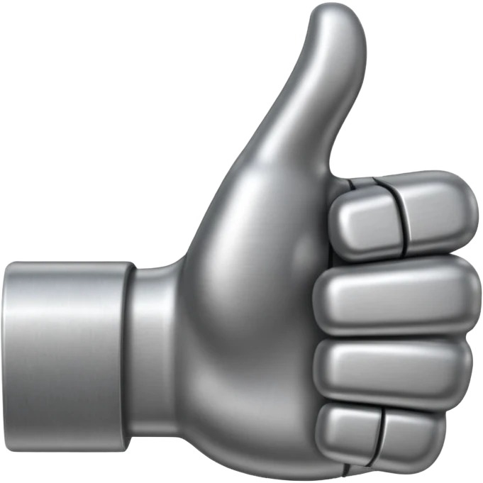 Please create a unique and uncommon thumbs-up emoji. The size should be 64x64 pixels. emoji