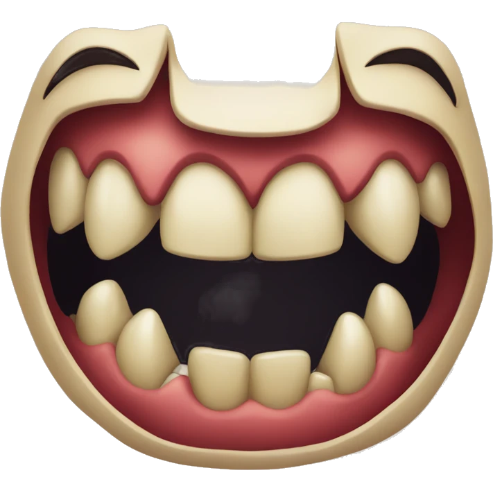 sharp teeth  emoji