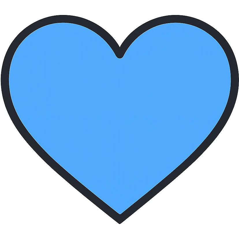 blue heart emoji