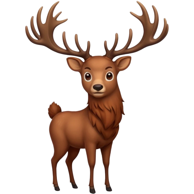 Ciervo rojo emoji