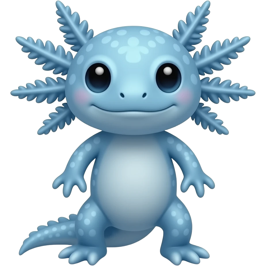 Blue Axololotal body emoji