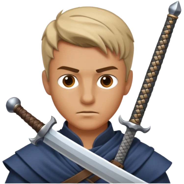 man doing sheathing emoji