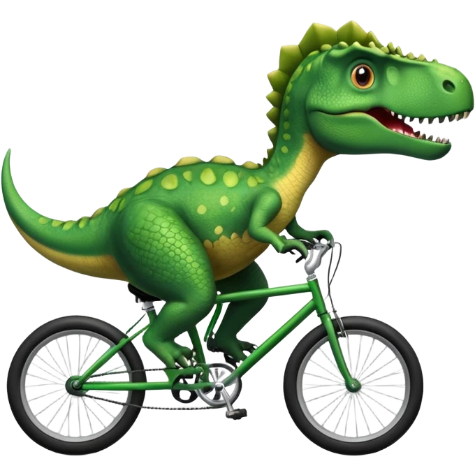 Dinosaur on bike  emoji