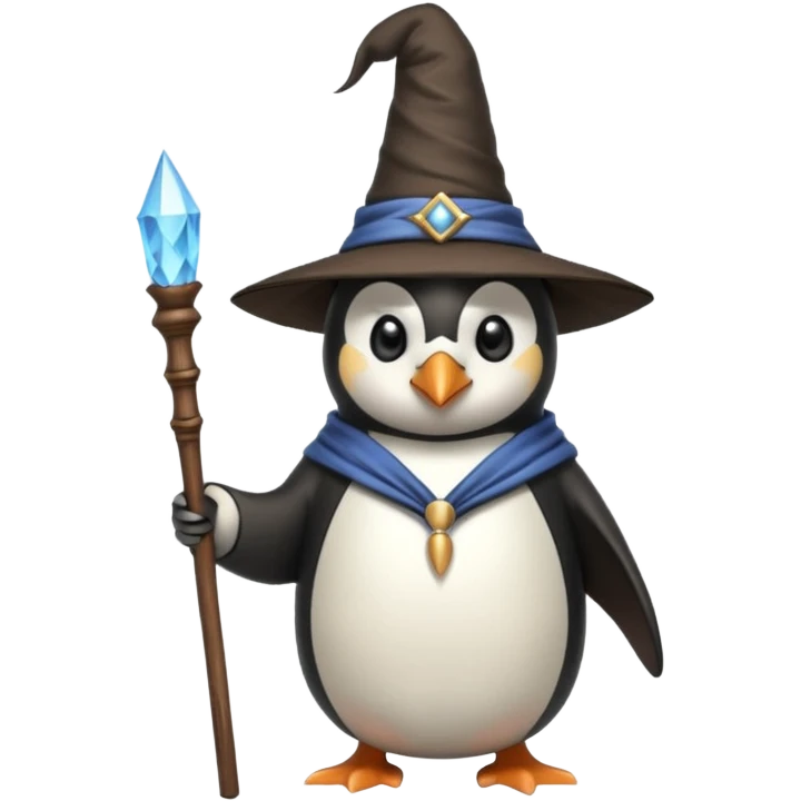 Penguin Wizard emoji
