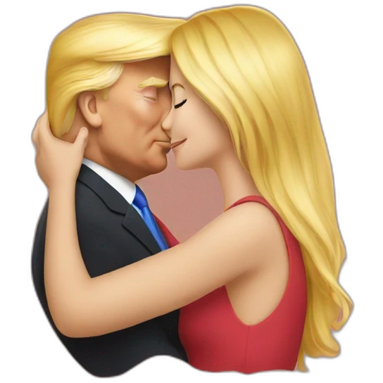 trump kissing his daughter, positivity, inclusiveness emoji