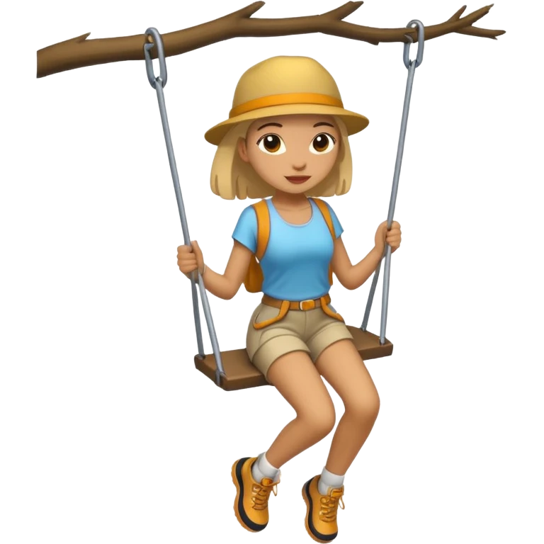 swing hike lightskin girl  emoji