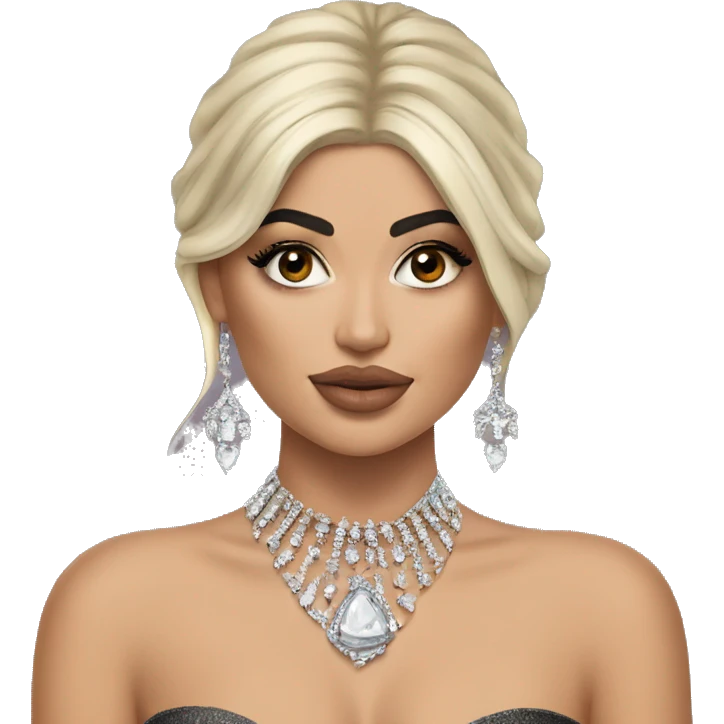 Kylie Jenner Princess with jewellery emoji