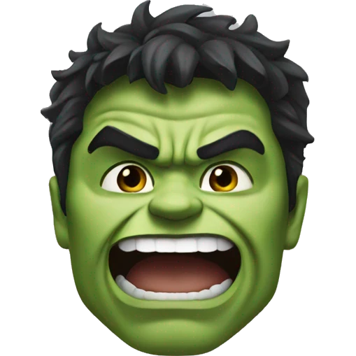 Hulk happy emoji