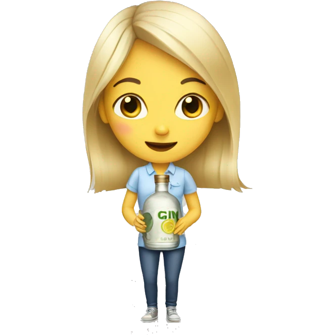 Girl with Gin emoji