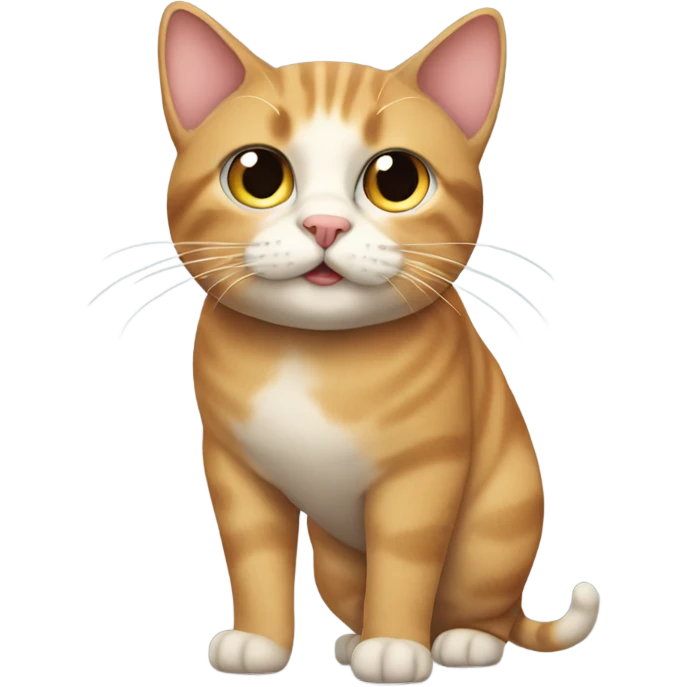 cat with a big bum emoji