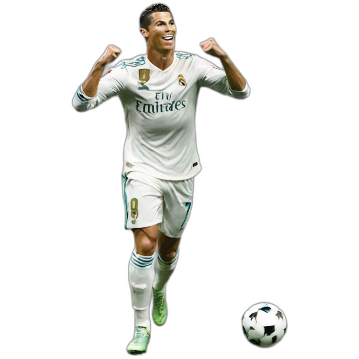 Cristiano Ronaldo flex selebration emoji