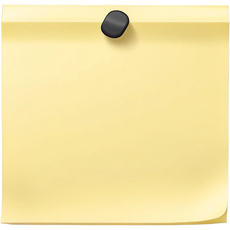 Blank sticky note, empty emoji