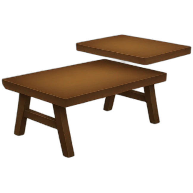 Table on bear emoji