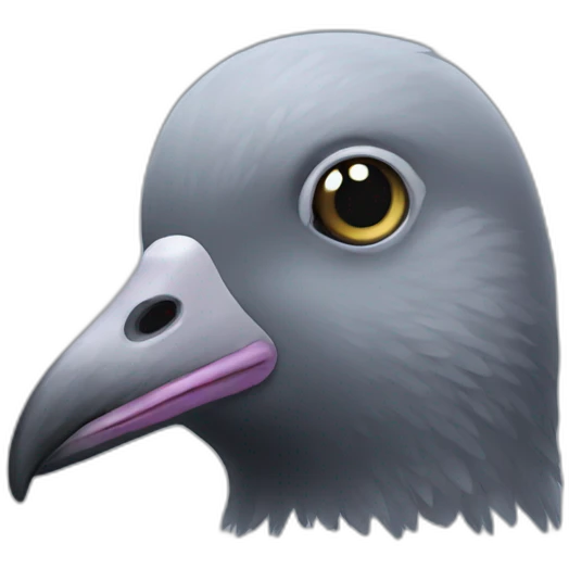 Pigeon beard emoji